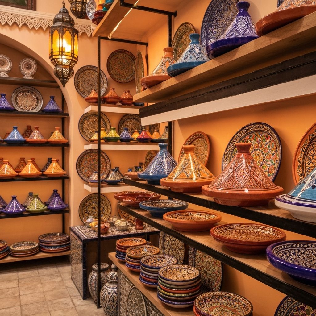 Boutique d'artisanat marocain